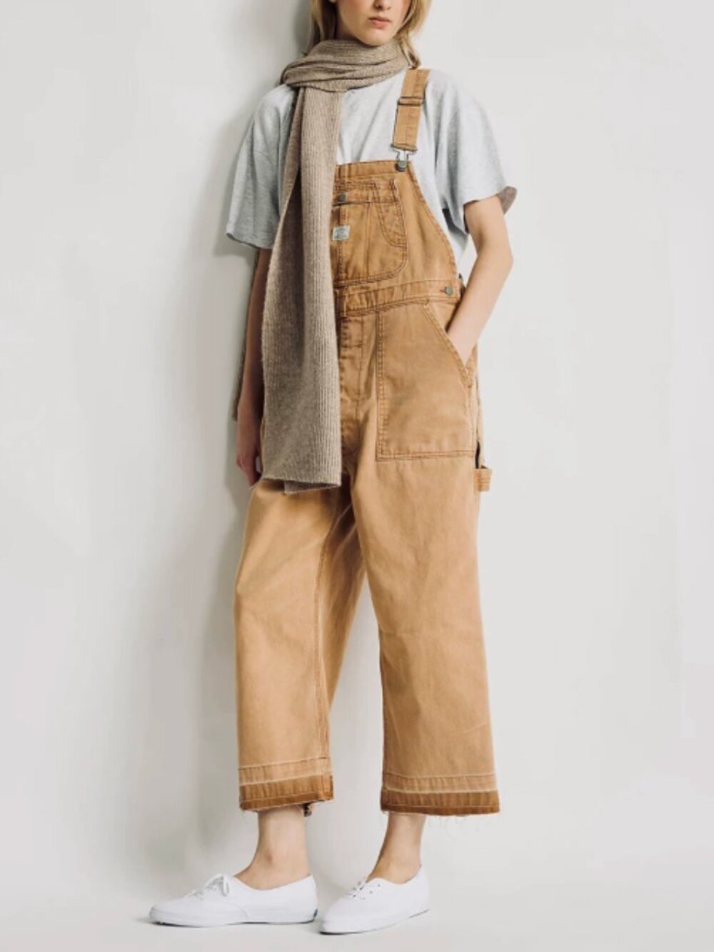 NWT Denimist Relaxed Overall - Worn Khaki Canvas Classic